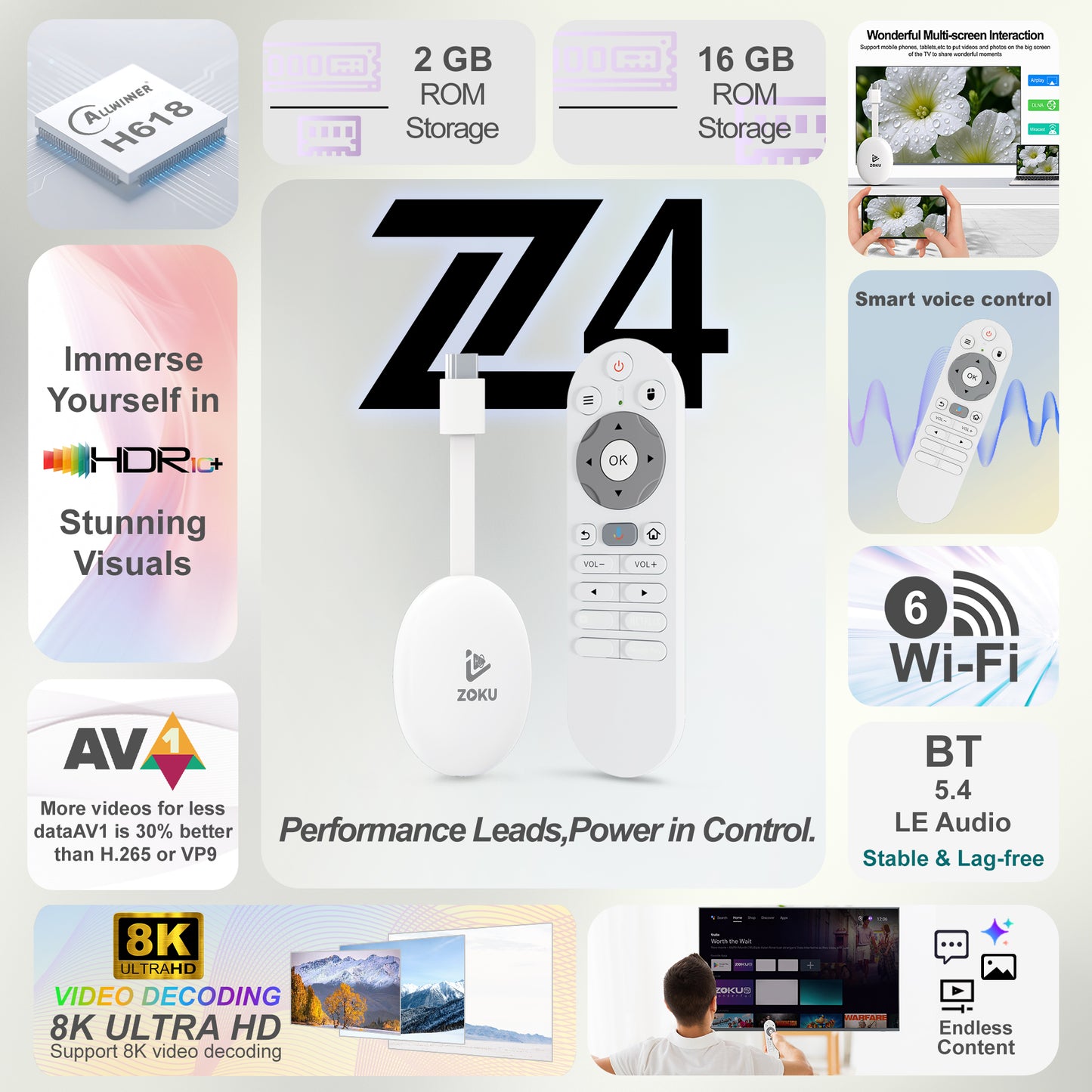 ZOKU - 8K Android TV Stick